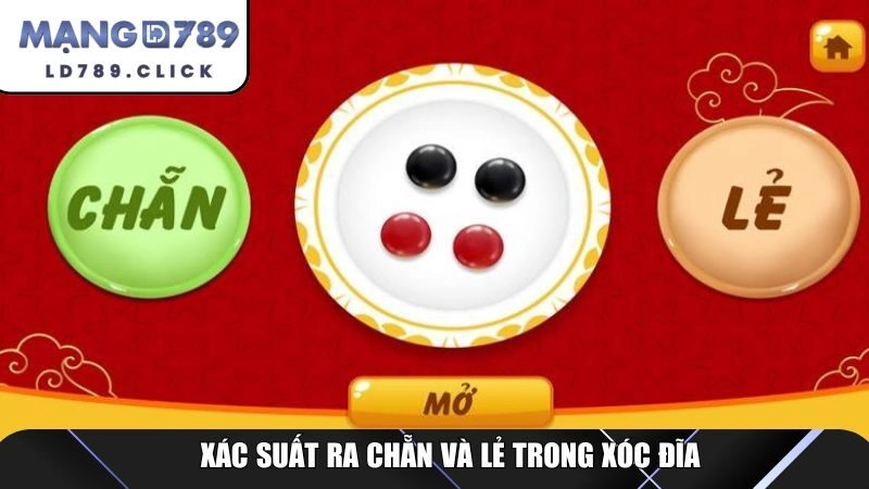 Xác suất ra chẵn và lẻ trong xóc đĩa